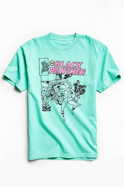 Urban Outfitters Kostas Seremetis X Marvel Black Panther Tee,ocean Blue,xl