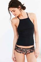Urban Outfitters Out From Under Drop Needle High Neck Tank Top,black,m