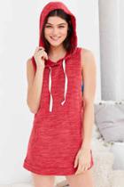 Urban Outfitters Project Social T X Out From Under Sleeveless Hoodie Sweatshirt,red,s