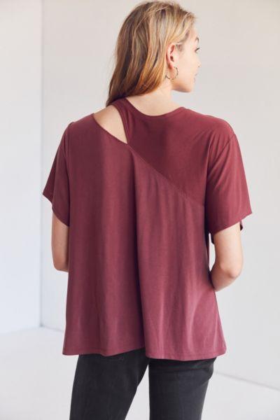 Urban Outfitters Silence + Noise Kai Split Crew-neck Tee