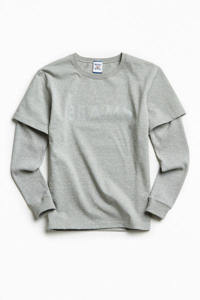 Urban Outfitters Reebok X Beams Reflective Mesh Panel Long Sleeve Tee