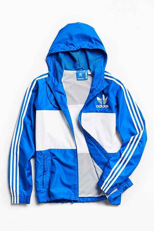 Urban Outfitters Adidas California Windbreaker Jacket,blue,s