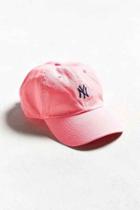 Urban Outfitters '47 Brand Ny Micro Logo Baseball Hat,pink,one Size