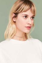 Urban Outfitters Curb Chain Choker Necklace,gold,one Size