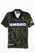 Urban Outfitters Umbro X House Of Holland Snake Print Polo Shirt,green,l