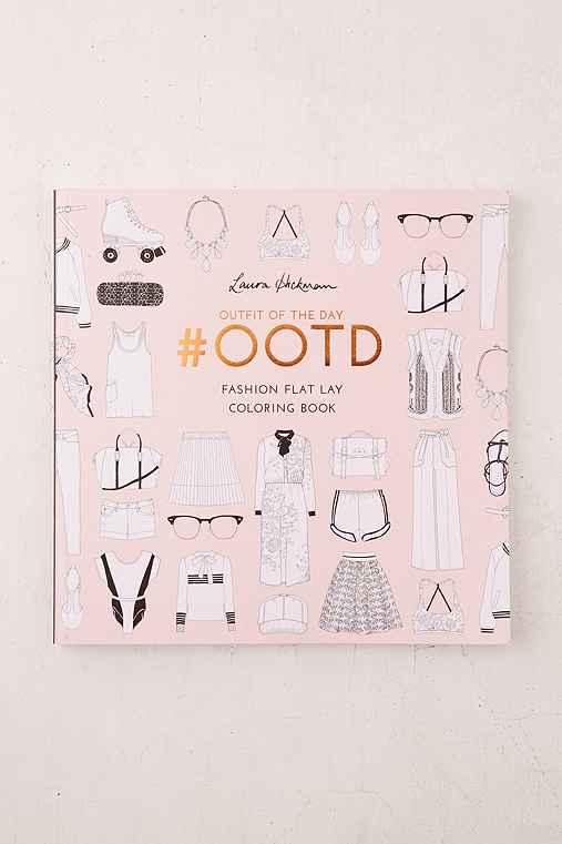 Urban Outfitters #ootd: Fashion Flat Lay Coloring Book By Laura Hickman,assorted,one Size