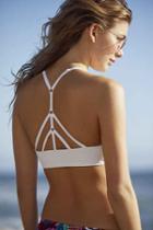 Urban Outfitters Out From Under High Neck Solid Bikini Top,white,s