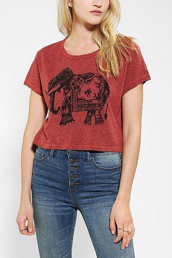 Title Unknown Elephant Cropped Tee