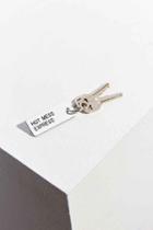 Urban Outfitters Various Keytags Keychain,cream,one Size