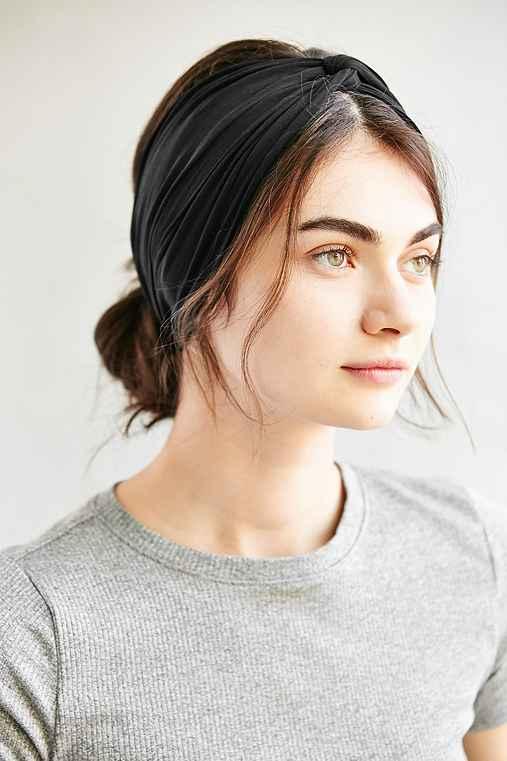 Urban Outfitters Crisscross Bella Headwrap,black,one Size