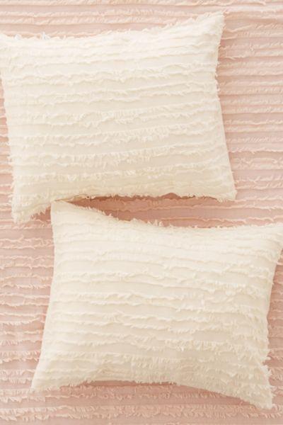Urban Outfitters Eyelash Fringe Sham Set