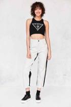 Urban Outfitters Guess 1981 High-rise Straight-leg Colorblock Jean,black & White,27