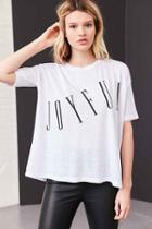 Urban Outfitters Silence + Noise Tall Text Tee,ivory,xs