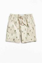 Urban Outfitters Uo Max Printed Elastic Waist Short,taupe,m