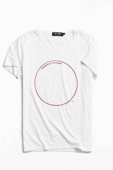 Urban Outfitters Skim Milk Left Blank Tee,white,xl