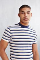 Urban Outfitters Cpo Stripe Ribbed Mock Neck Tee