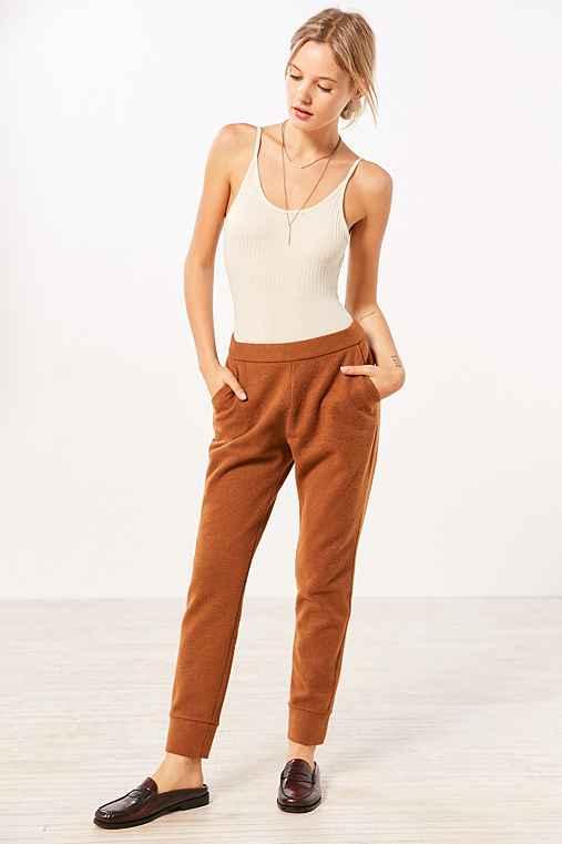 Urban Outfitters Ecote Coraline Fleece Jogger Pant,copper,s