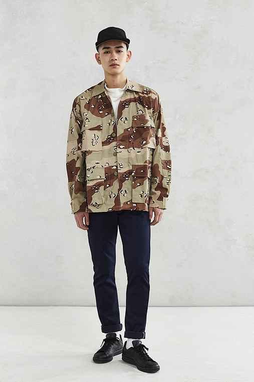 Urban Outfitters Rothco Woodland Camo Field Jacket,neutral Multi,l