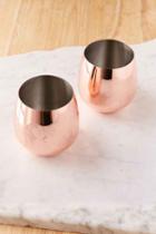 Urban Outfitters Copper Stemless Glasses Set,copper,one Size