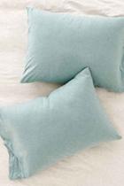 Urban Outfitters T-shirt Jersey Pillowcase Set,turquoise,one Size