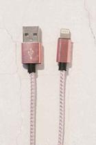 Urban Outfitters 3-ft Metallic Lightning Cord,pink,one Size