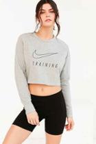 Urban Outfitters Nike Dry Training Crop Top,grey,xs