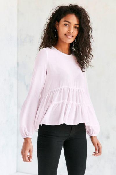 Kimchi Blue Tiered Babydoll Blouse