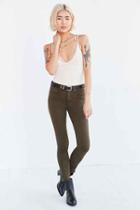 Urban Outfitters Bdg Twig High-rise Skinny Jean,olive,31