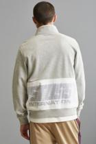 Urban Outfitters Stussy Nylon Panel Mock Neck Sweatshirt