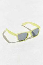 Urban Outfitters Classic Squared Sunglasses,lime,one Size