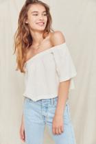 Urban Renewal Remade Gauzy Off-the-shoulder Top