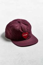 Urban Outfitters Poler Furry Heart Hat,plum,one Size
