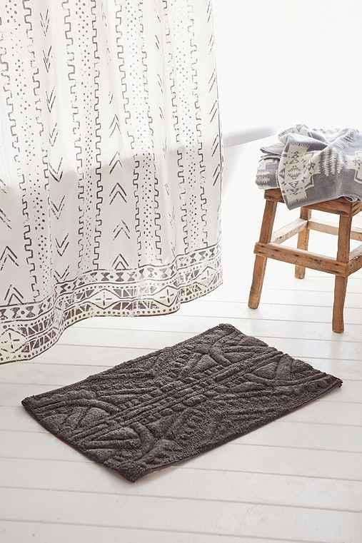 Urban Outfitters 4040 Locust Mark Making Bath Mat,grey,one Size