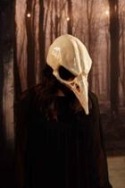 Urban Outfitters High Noon Creations Bird Skull Mask,white,one Size