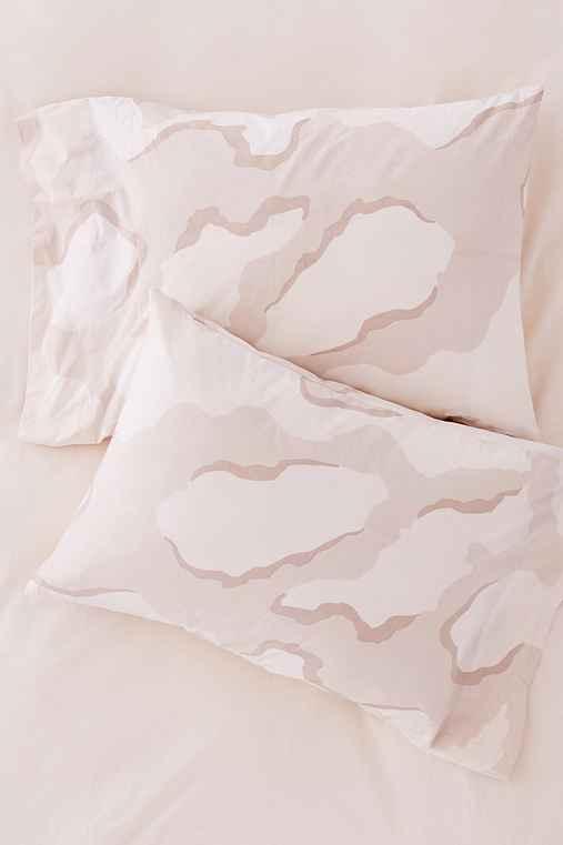 Urban Outfitters Rian Camo Pillowcase Set,cream,one Size
