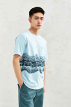 Urban Outfitters Uo Printed Pocket Tee,blue,xs