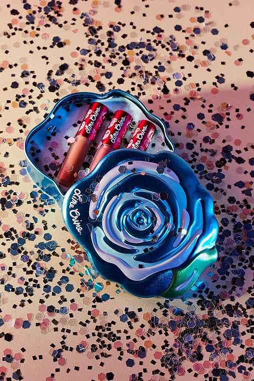 Urban Outfitters Lime Crime Mini Velvetine Matte Lipstick Box Set,blue Rose,one Size