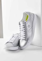 Urban Outfitters Converse Pro Leather Lp Low Top Sneaker,silver,6.5