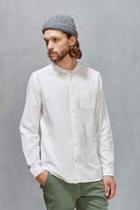 Urban Outfitters Cpo Stevens Band Collar Button-down Shirt,white,s