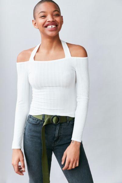 Urban Outfitters Silence + Noise Talia Off-the-shoulder Halter Top