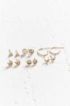 Urban Outfitters Raven Post Earring Set,gold,one Size