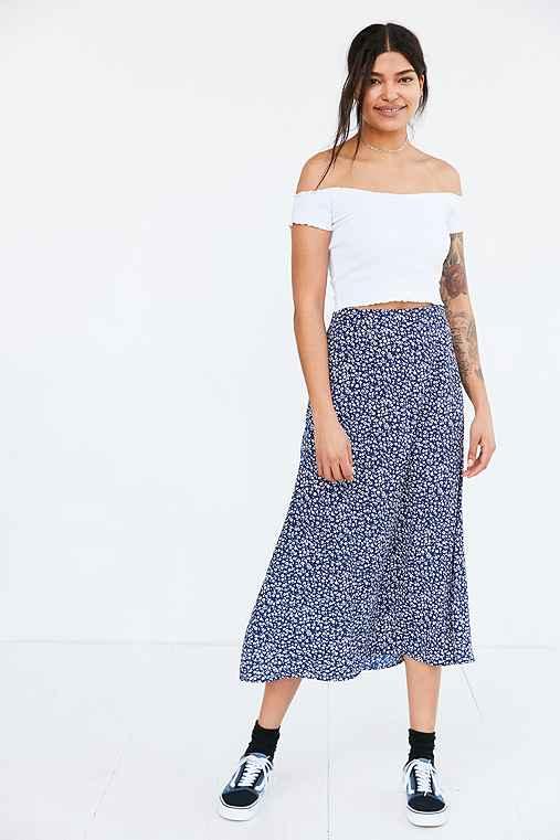 Urban Outfitters Kimchi Blue Sophia Lettuce Edge Tee,white,s