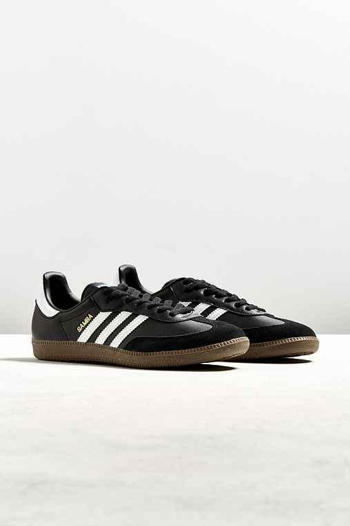 Urban Outfitters Adidas Samba Sneaker,black,m 10.5/w 12