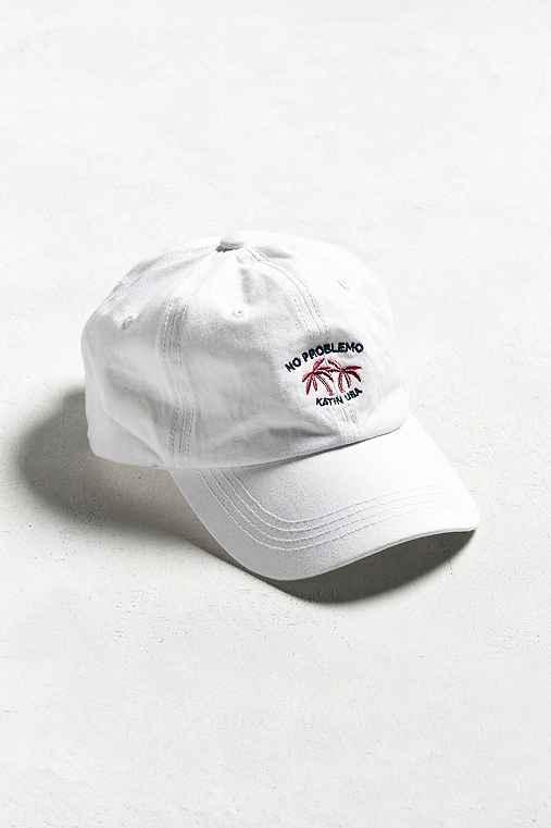 Urban Outfitters Katin No Problemo Dad Hat,white,one Size