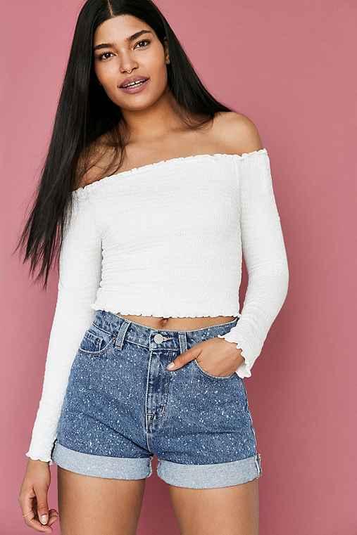 Urban Outfitters Bdg Mom High-rise Denim Short,novelty,24