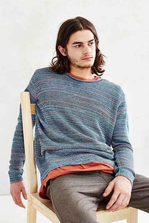 Urban Outfitters Koto Rainbow Twist Sweater,blue Multi,l
