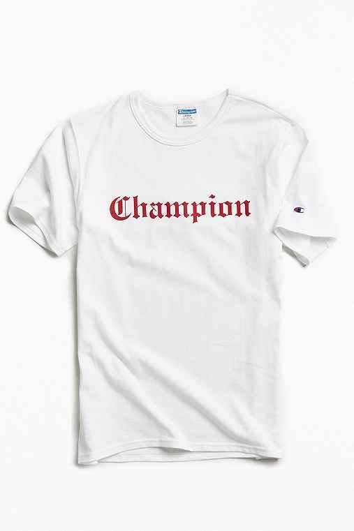 Urban Outfitters Champion Olde English Tee,white,l