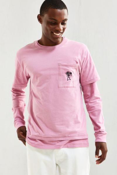 Urban Outfitters Stussy Overdyed Double Layer Tee