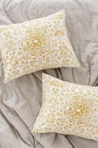 Urban Outfitters Magical Thinking Hatay Fine Line Sham Set,mustard,one Size