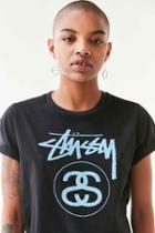 Urban Outfitters Stussy Classic Logo Tee,black Multi,l